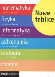 Okładka książki Tablice. NOWE  Mat-fizy-infor-biol-chem PARK/PWN