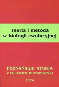 Okładka książki Teoria i metoda w biologii ewolucyjnej