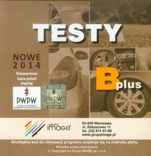 Opakowanie Testy B plus 2014