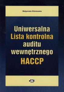 Okładka książki Uniwersalna Lista kontrolna auditu wewnętrznego HACCP
