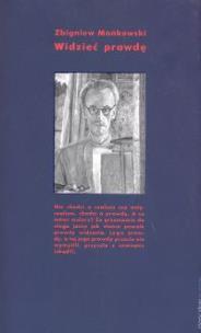 Okładka książki Widzieć prawdę