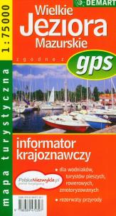Okładka książki Wielkie Jeziora Mazurskie mapa turystyczna