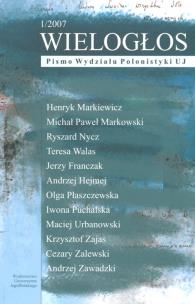 Opakowanie Wielogłos. Pismo Wydziału Polonistyki. 1/2007