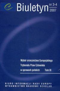 Opakowanie Wybór orzecznictwa europejskiego 3-4/2007