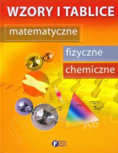 Okładka książki Wzory i tablice matematyczne, fizyczne, chemiczne