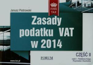 Okładka książki Zasady podatku VAT w 2014 część II