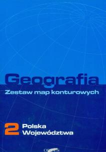 Okładka książki Zestaw map konturowych 2 Polska ORTUS/PWN