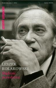Opakowanie Zeszyty Literackie Leszek Kołakowski Mądrość prawdziwa Numer specjalny 1/2012