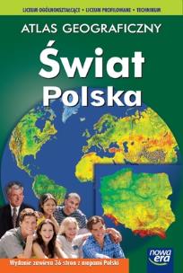Okładka książki Atlas Geogr. LO Świat + Polska NE NOWY