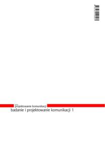 Opakowanie Badanie i projektowanie komunikacji 1