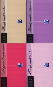 Opakowanie Brulion A5 Oxford w kratkę 72 kartki Signature różowy