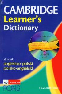 Opakowanie Cambridge Learner's Dictionary Słownik angielsko polski polsko angielski + CD