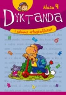 Okładka książki Dyktanda i zabawy ortograficzne klasa 4