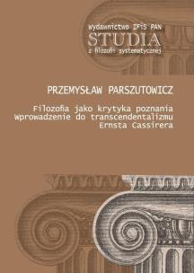 Okładka książki Filozofia jako krytyka poznania