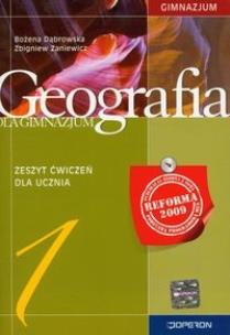 Okładka książki Geografia GIM 1 ćw OPERON