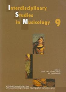 Opakowanie Interdisciplinary Studies in Musicology 9