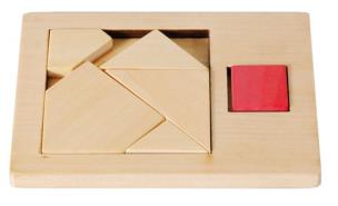 Opakowanie IQ-Test Puzzle Wypełnij Przestrzeń 1 - Kwadrat mały 1, drewno