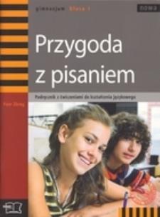 Okładka książki J. Polski GIM 1 Przygoda z pisaniem