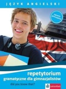Okładka książki Język angielski Repetytorium gramatyczne dla gimnazjalistów Did you know that?