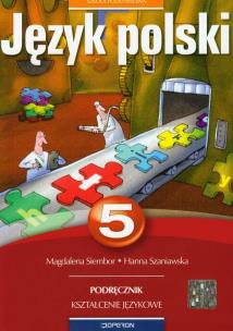 Okładka książki Język polski 5 Podręcznik Kształcenie językowe