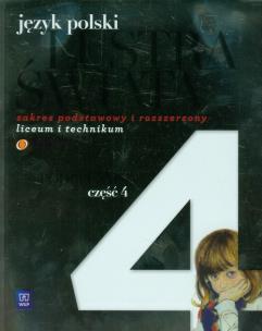 Okładka książki J.polski LO Lustra świata cz. 4 podr w.2013 NPP