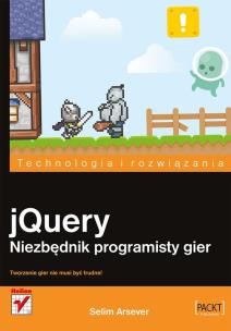 Okładka książki jQuery. Niezbędnik programisty gier