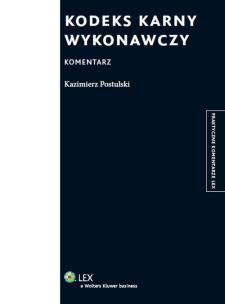 Okładka książki Kodeks karny wykonawczy Komentarz