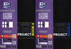 Opakowanie Kołozeszyt A4 Oxford w kratkę 200 kartek Project Book 4 mix
