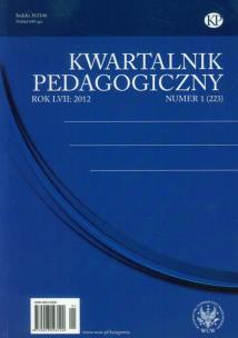 Okładka książki Kwartalnik Pedagogiczny nr 1 2012