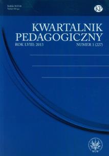 Okładka książki Kwartalnik Pedagogiczny nr 1 2013