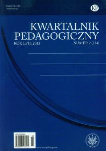 Okładka książki Kwartalnik Pedagogiczny nr 2 2012
