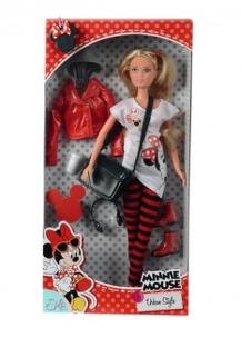 Opakowanie Lalka Steffi Minnie Mouse miejski styl biała