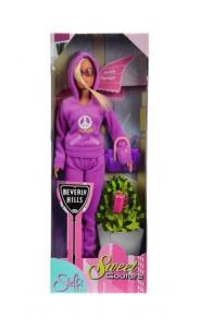 Opakowanie Lalka Steffi na joggingu fioletowa