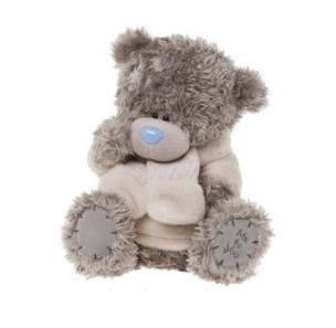 Opakowanie Miś 30 cm w futrzanym swetrze