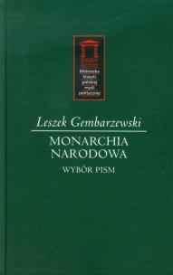 Okładka książki Monarchia narodowa