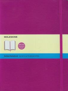 Opakowanie Notes Moleskine Classic XL kropki orchidea