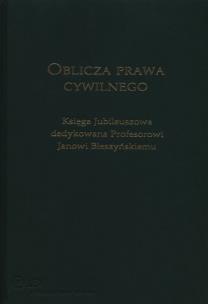 Okładka książki Oblicza prawa cywilnego