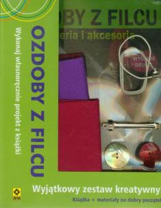 Okładka książki Ozdoby z filcu Zestaw kreatywny