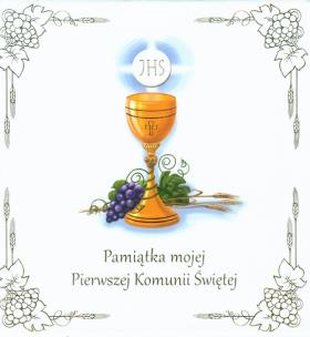 Okładka książki Pamiątka Mojej I Komunii Świętej komplet w etui