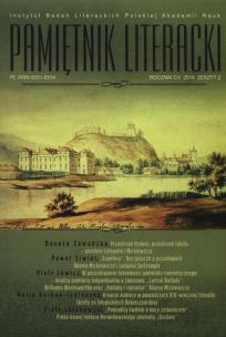 Opakowanie Pamiętnik literacki 2/2014