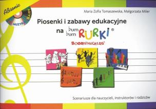 Okładka książki Piosenki i zabawy edukacyjne na Bum Bum Rurki