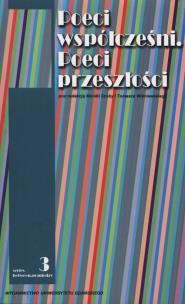 Okładka książki Poeci współcześni Poeci przeszłości