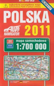 Opakowanie Polska 2011 mapa samochodowa 1:700 000