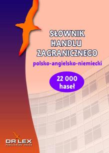 Okładka książki Polsko-angielsko-niemiecki słownik handlu zagranicznego