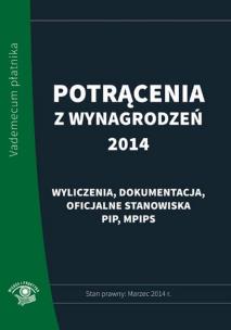Opakowanie Potrącenia z wynagrodzeń 2014