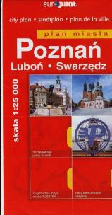 Okładka książki Poznań Luboń Swarzędz plan miasta