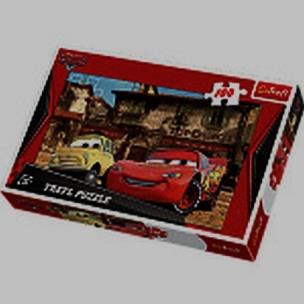 Okładka książki Puzzle 100 Auta Kumple TREFL