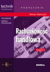 Okładka książki Rachunkowość handlowa część 3 DIFIN