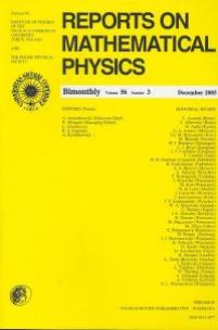 Opakowanie Reports on Mathematical Physics 56/3