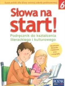 Okładka książki Słowa na start 6 Podręcznik do kształcenia literackiego i kulturowego